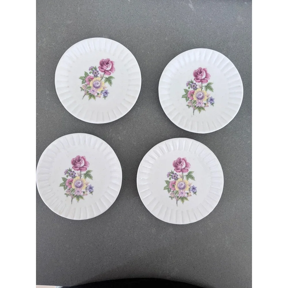 Madison Avenue Purple Rose 23 Piece Coffee Tea Set Vintage Floral Porcelain